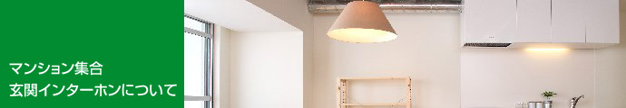 マンション集合玄関インターホンについて